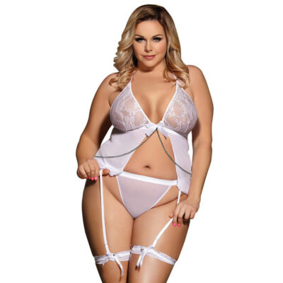 Plus Size White Lingerie - For a Sexy Night - Chic Lover